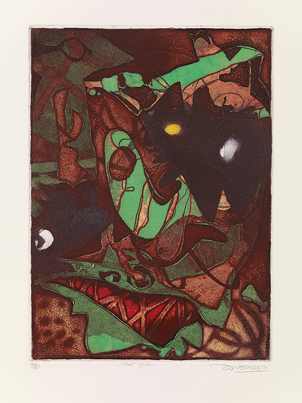 Gravure de Jim Monson : Chat Noir / Black Cat