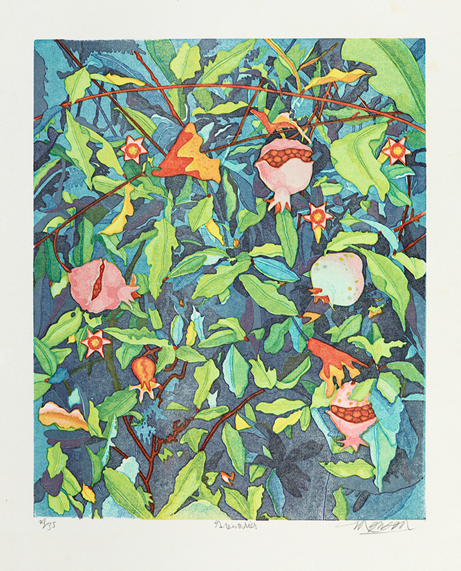 Bois grave de Jim Monson : Grenadier / Pomegranates