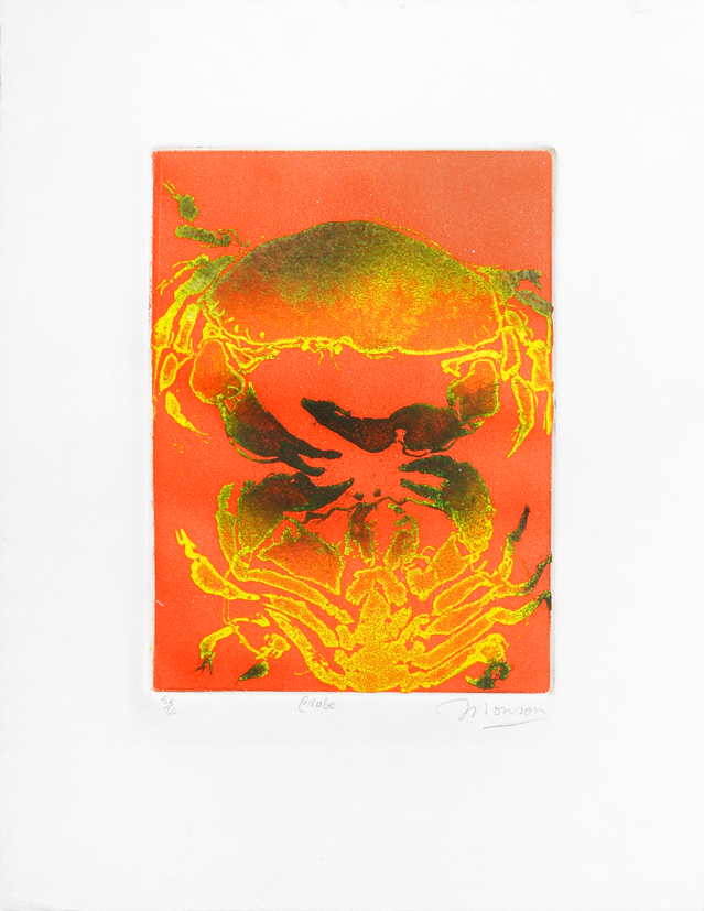 Gravure de Jim Monson : Crabe / Crab